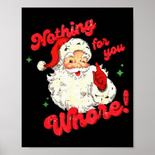 Poster Nada Vintage Para Você Divertido Papai Noel Natal