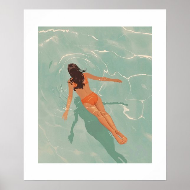 Poster Nadar em azul claro (Frente)