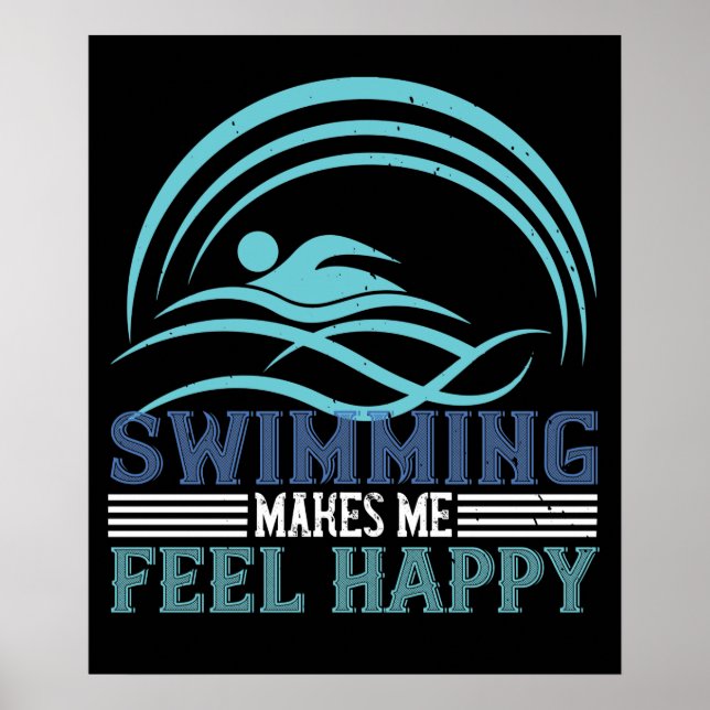 Poster Nadar me faz sentir feliz (Frente)