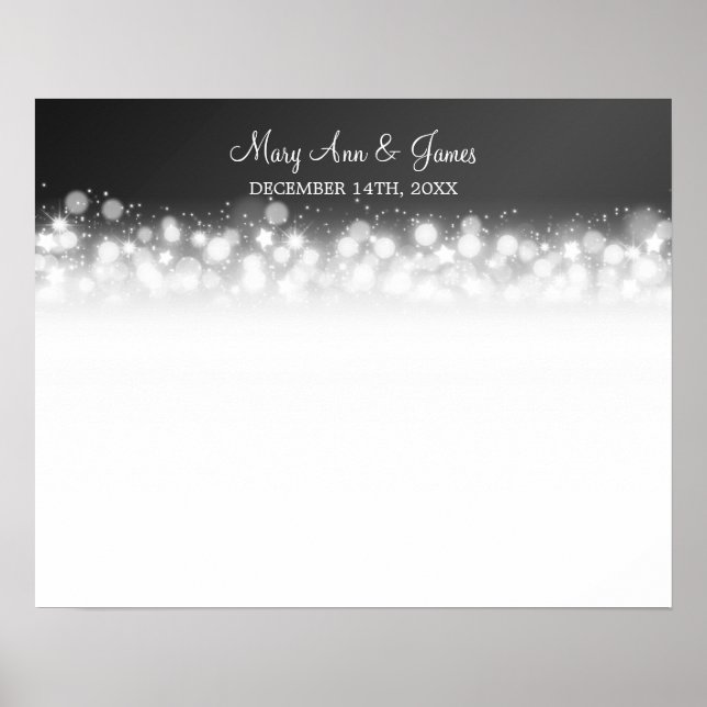 Poster Nado Guestbook Magic Sparkle Black (Frente)