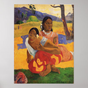 Pôster 'Nafea Faa Ipoipo' - Paul Gauguin Print