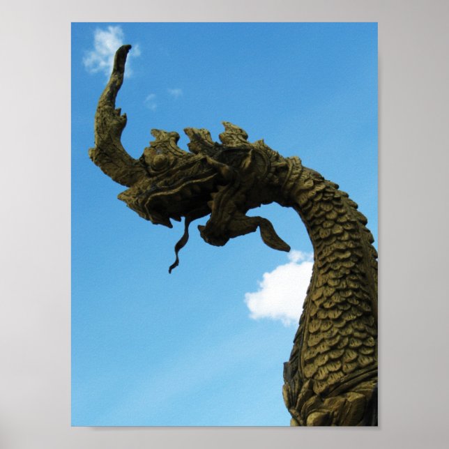 Pôster Naga. Pha Aquele Luang Stupa, Laos (Frente)