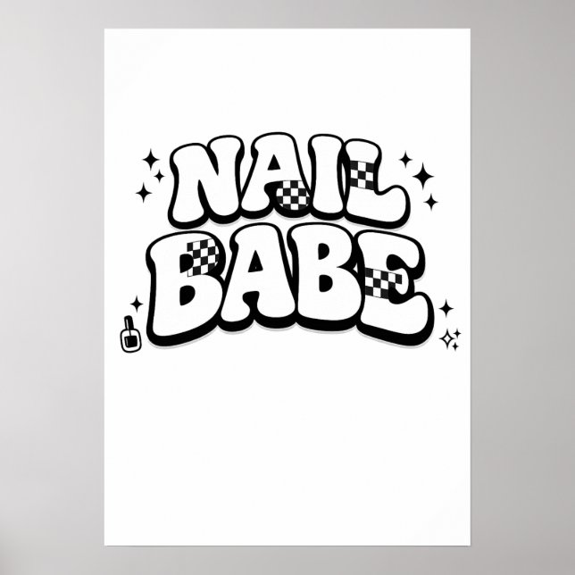 Poster Nail Babe Printable Digital Download (Frente)