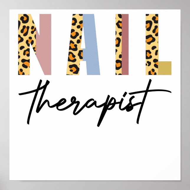 Poster Nail Therapist Nail Salon Nail Tech Nail (Frente)