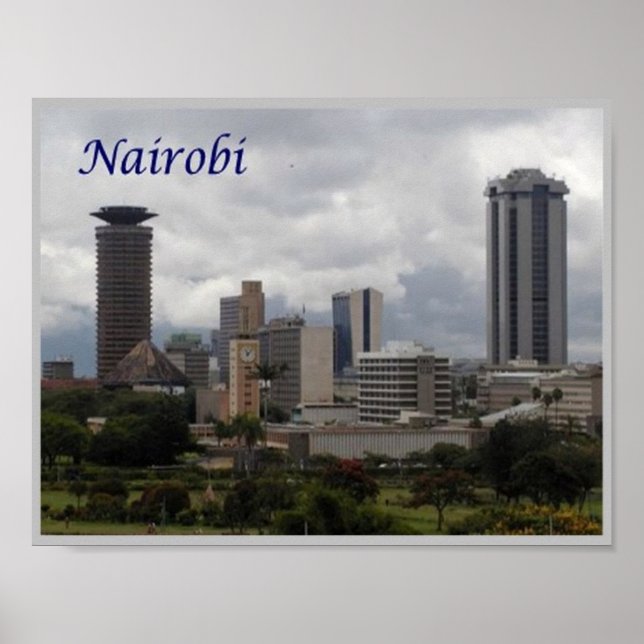 Poster Nairobi - Quénia - Panorama - (Frente)