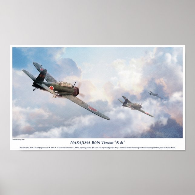 Poster Nakajima B6N Tenzan (Frente)
