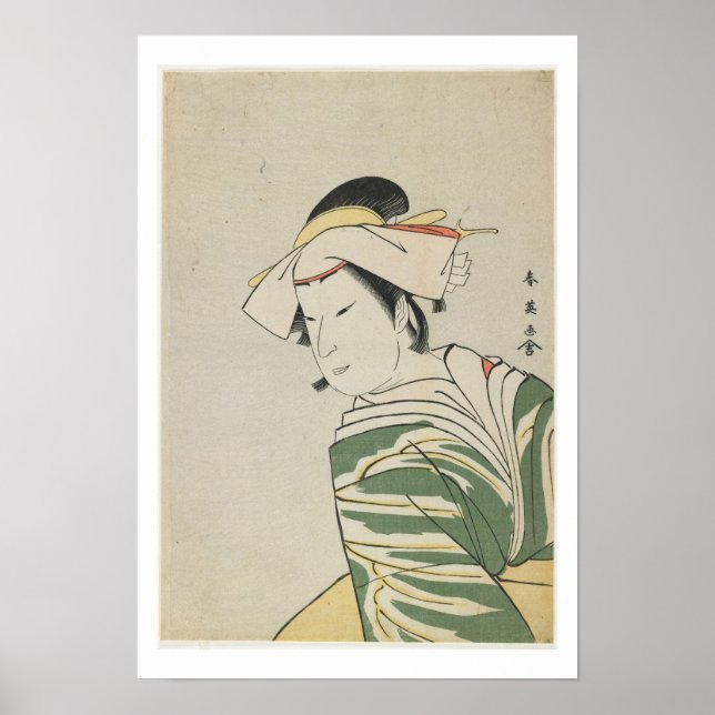 Pôster Nakamura Noshio II como Tonase, 1795 (Frente)