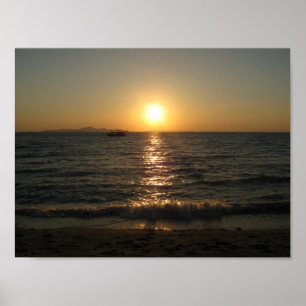 Pôster Naklua Beach Sunset... Chonburi, Tailândia