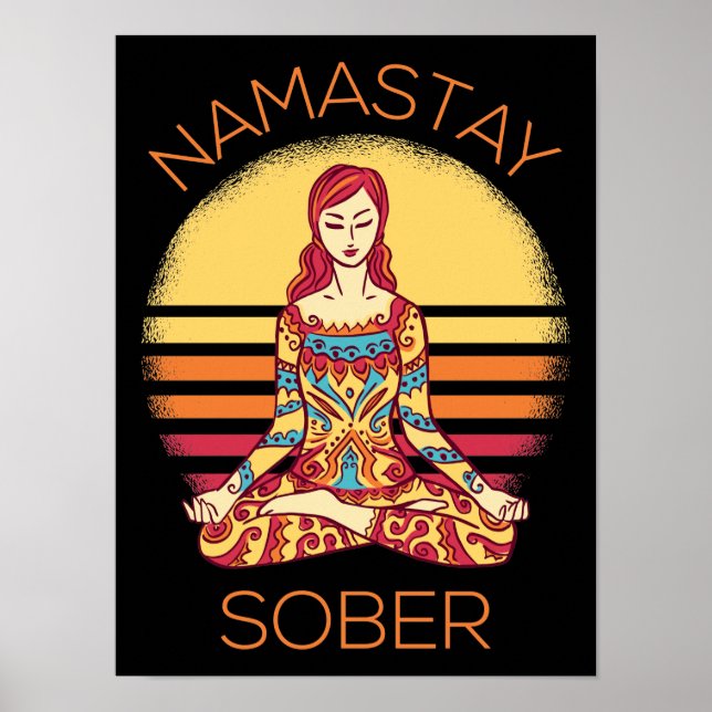 Poster Namastay Sober I (Frente)