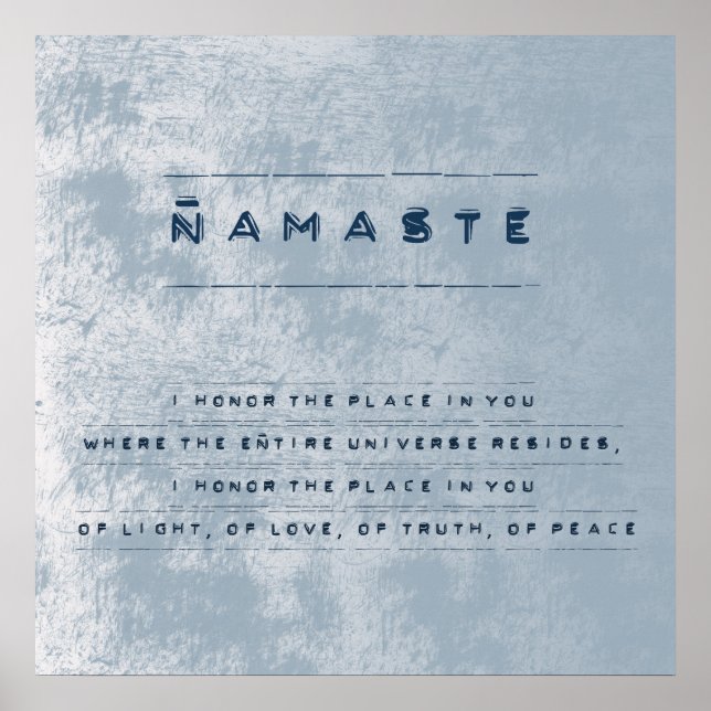 Poster Namaste (Frente)