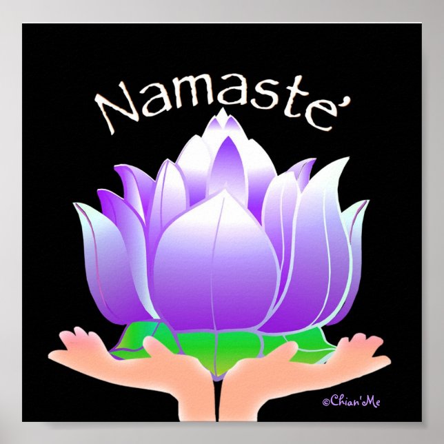 Pôster Namaste' Lotus (Frente)