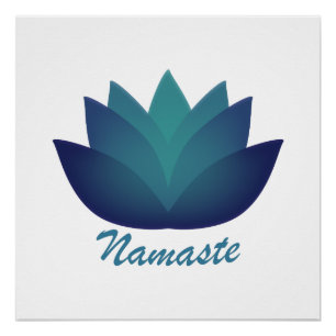 Pôster Namaste Lotus Flower