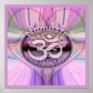 Pôster Namaste Rainbow