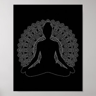 Poster Namaste Yoga Mandalas Boas Vibrações Meditação Man