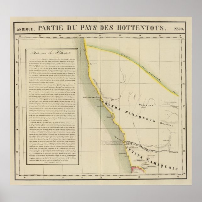 Pôster Namíbia, África do Sul 50 (Frente)