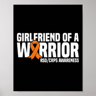 Poster Namorada De Um Guerreiro Laranja Frisos Em Frente