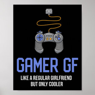 Poster Namorada Gamer de Jogos