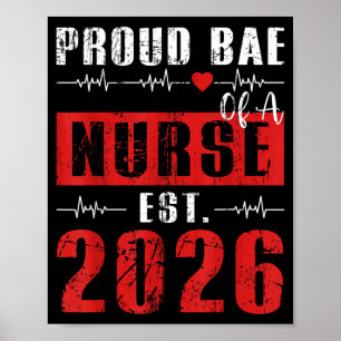 Poster Namorada Orgulhosa de uma Enfermeira Est 2026 Recé