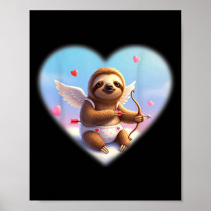 Poster Namorado Fofa Preguiça Engraçado Namoro Dia dos Na
