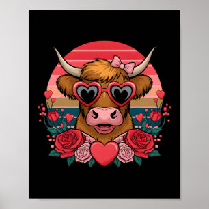 Poster Namorados Bonito Vaca Lover Dias de os namorados E