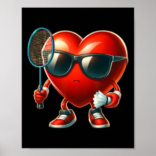 Poster Namorados de Dia de os namorados de Badminton de B