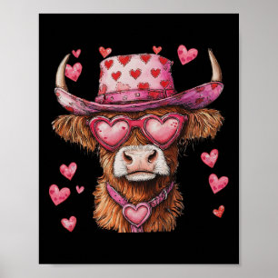 Poster Namorados de Vaca Engraçado Meninas Mulheres Crian