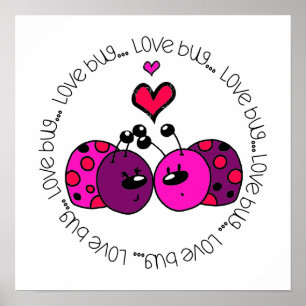 Poster Namorados Love Inseto
