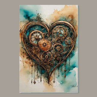 Pôster Namorados Steampunk Love