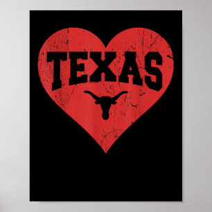 Poster Namorados Texas Camisa Homens Crianças Estado Do T