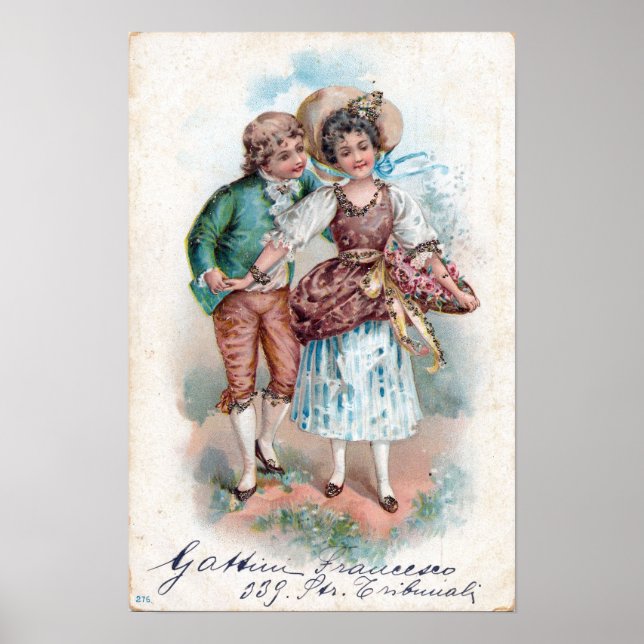 Poster Namorados Vintage (Frente)