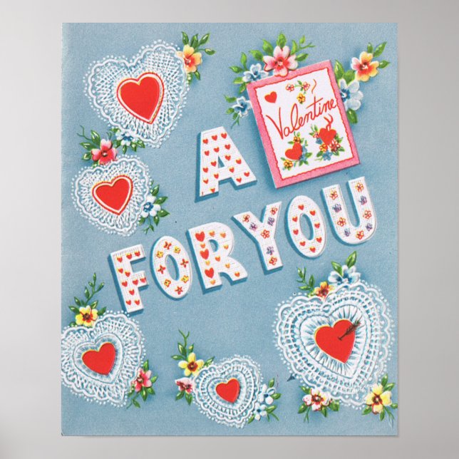 Poster Namorados Vintage (Frente)