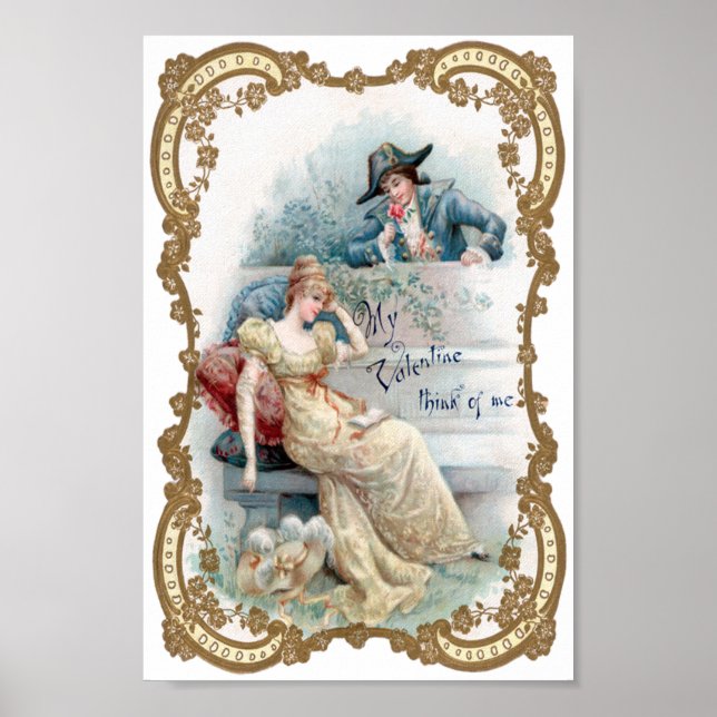 Pôster Namorados Vintage (Frente)