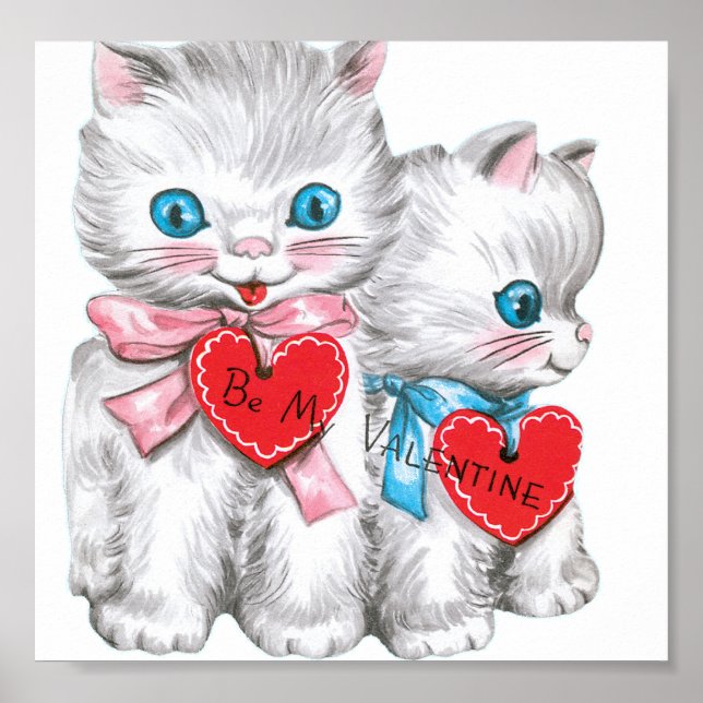 Poster Namorados White Kittens (Frente)