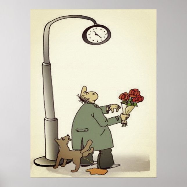 Poster "Namorando" engraçado (Frente)