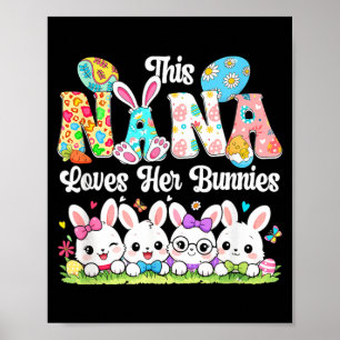 Poster Nana Ama Coelhos De Páscoa Grupo Coelhos Gravata B