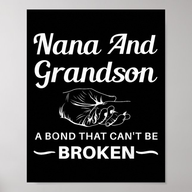 Poster Nana And Grandson A Bond That Can't Be Broken  (Frente)