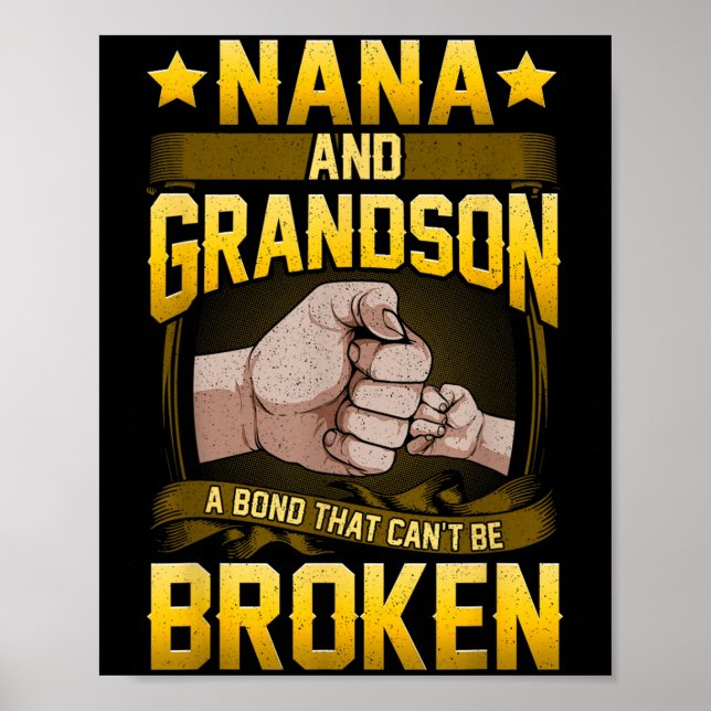 Poster Nana And Grandson A Bond That Can't Be Broken Shir (Frente)