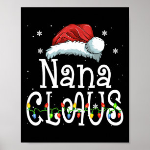 Poster Nana Claus Christmas Pajama Matando Xmas