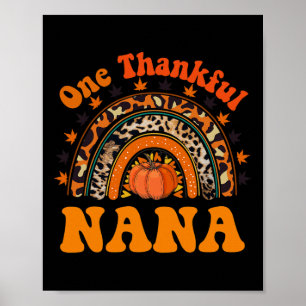 Poster Nana De Agradecimento Por Mulheres Cai Pumpkin De