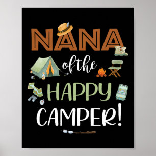 Poster Nana Do Feliz Acampador Aniversário de Um Ano de A