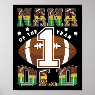 Poster Nana do futebol de 1 ano de idade primeiro ano Dow