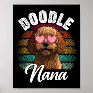 Poster Nana Goldendoododle Cachorro do Lover Mães D