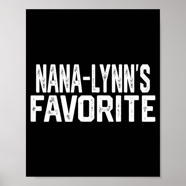 Poster Nana-lynn’s Favorite Funny Grandparent Granhild Vi (Frente)