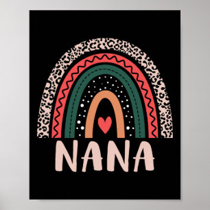 Poster Nana Rainbow Vovó Vovó Dia de as mães Mulheres
