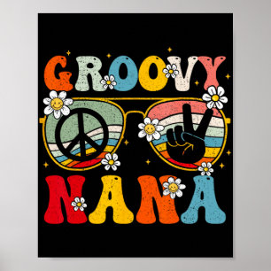 Poster Nana Retro Matching Family 70s Dia de as mães Vovó