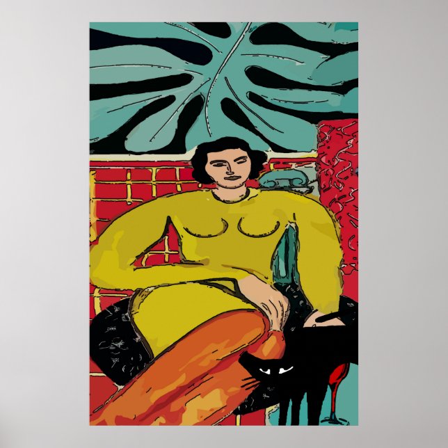 Poster Nancy com Gato Negro (Frente)