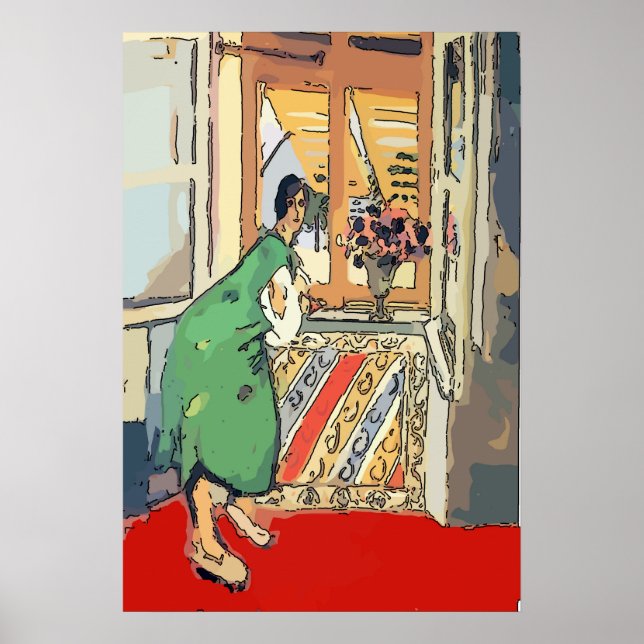 Poster Nancy na janela de Destin (Frente)