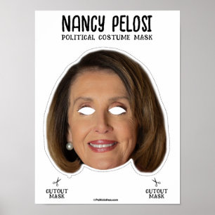 Poster Nancy Pelosi Costume Mask