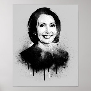 Poster Nancy Pelosi Grafite Art