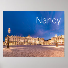 Poster Nancy Place Stanislas Grand Est France Sunset